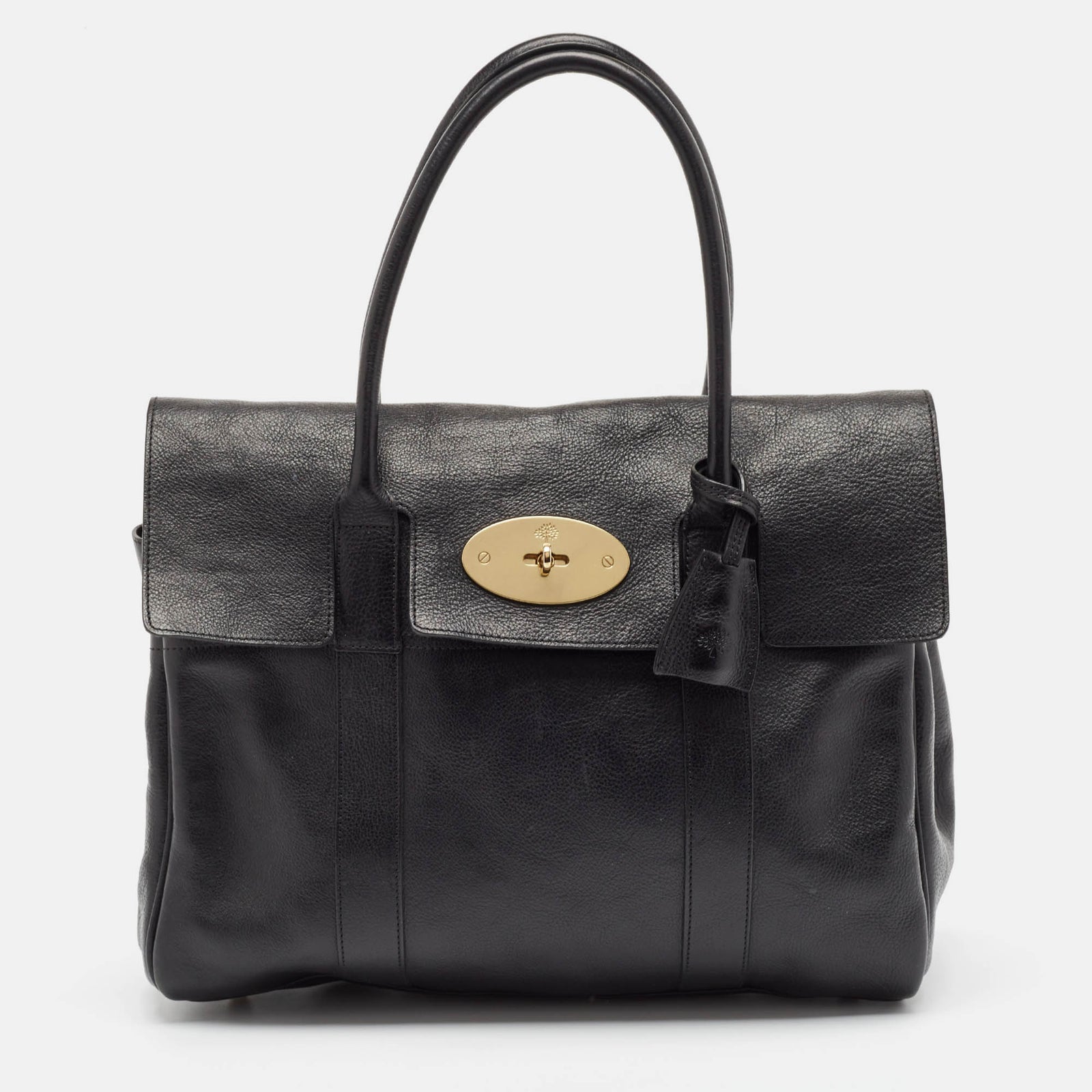 Mulberry Black Leather Bayswater Satchel