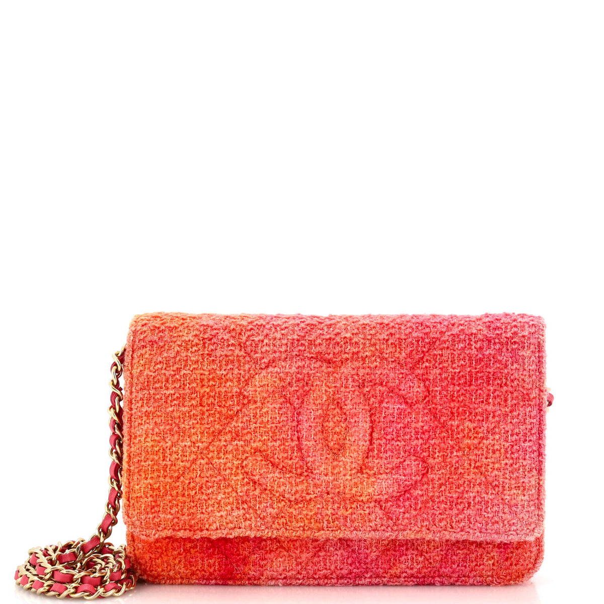 Chanel CHANEL Timeless Wallet on Chain Quilted Tweed
