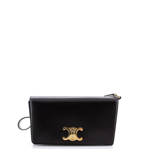 CELINE Trapeze Triomphe Shoulder Bag Smooth Calfskin