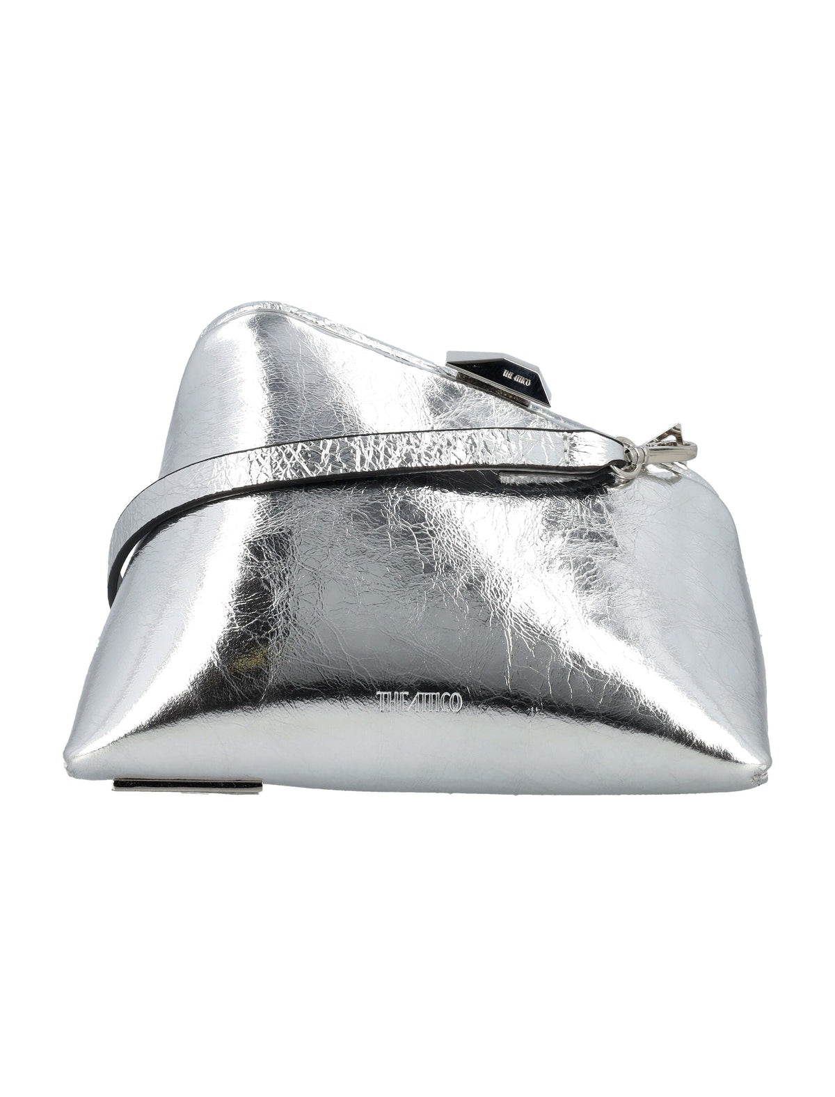 The Attico Women's Midnight Clutch in Silver | 24A241WAH40L070 Color 002