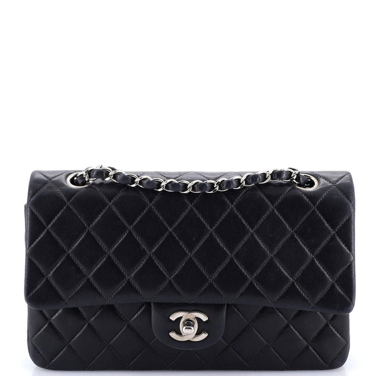 Chanel CHANEL Vintage Classic Double Flap Bag Quilted Lambskin Medium