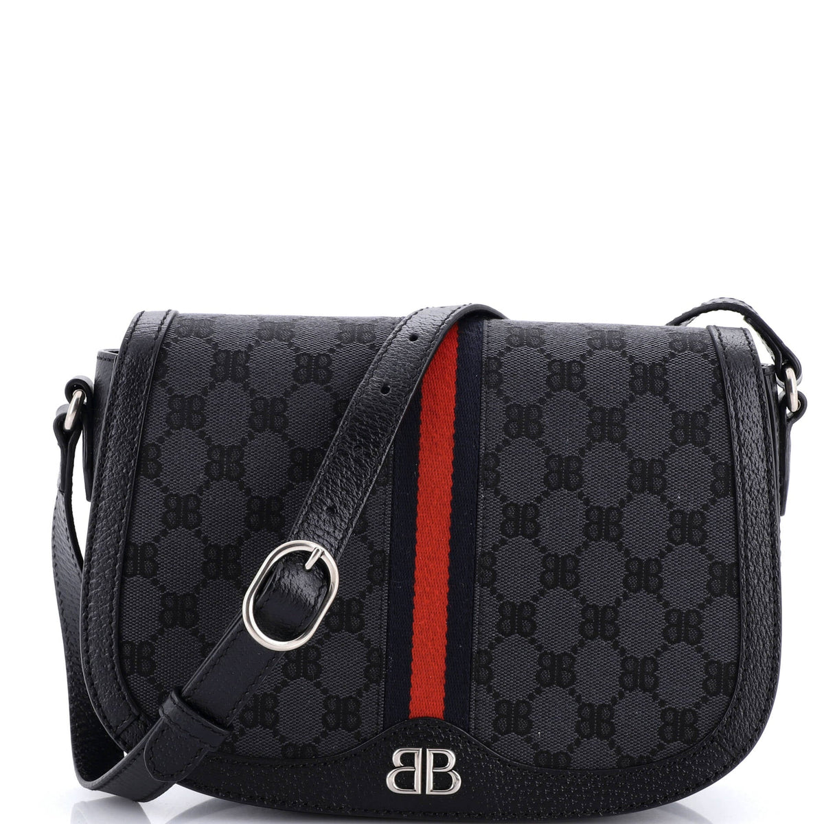 Gucci GUCCI x Balenciaga The Hacker Project Flap Messenger Bag BB Canvas Medium