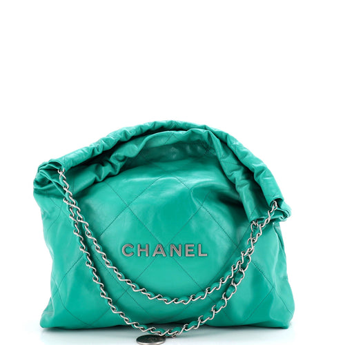 CHANEL 22 Chain Hobo Quilted Calfskin Medium