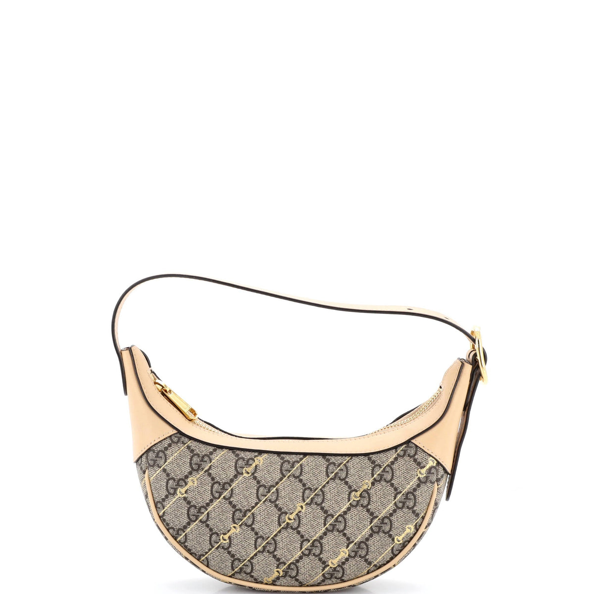 Gucci GUCCI Ophidia Half Moon Bag Print GG Coated Canvas Mini