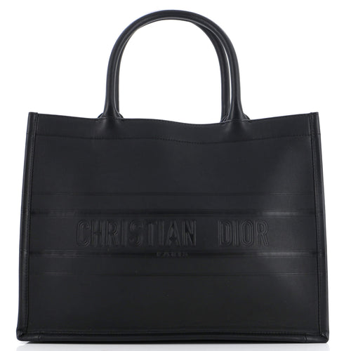Book Tote Embossed Leather Medium