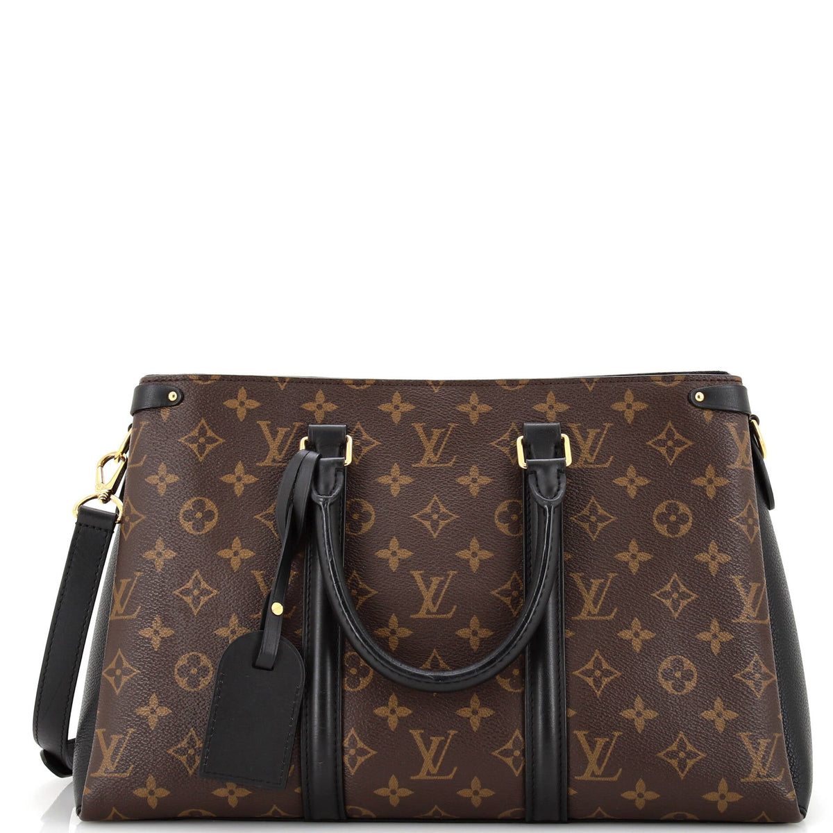Louis Vuitton Soufflot Tote Monogram Canvas with Leather MM