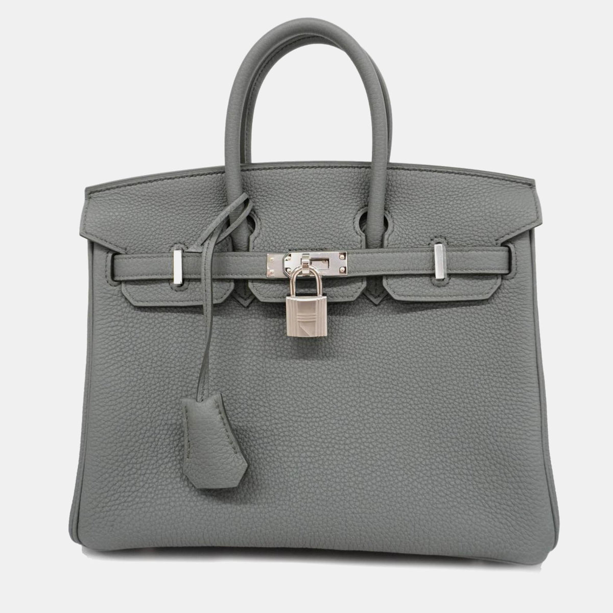 Hermès Grey Togo Leather Birkin 25 Tote Bag