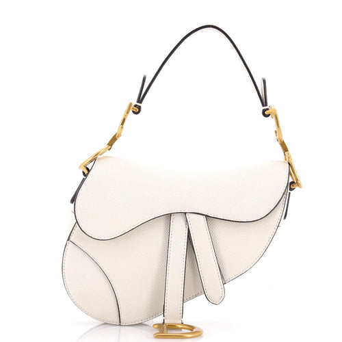 Saddle Handbag Leather Mini