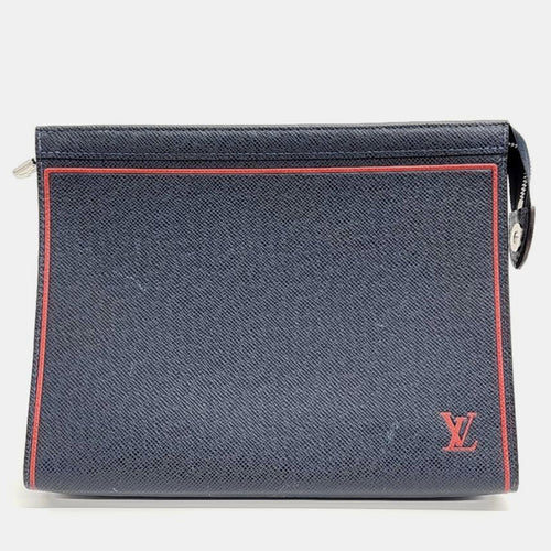 Navy Blue Taiga Pochette Voyage MM Bag