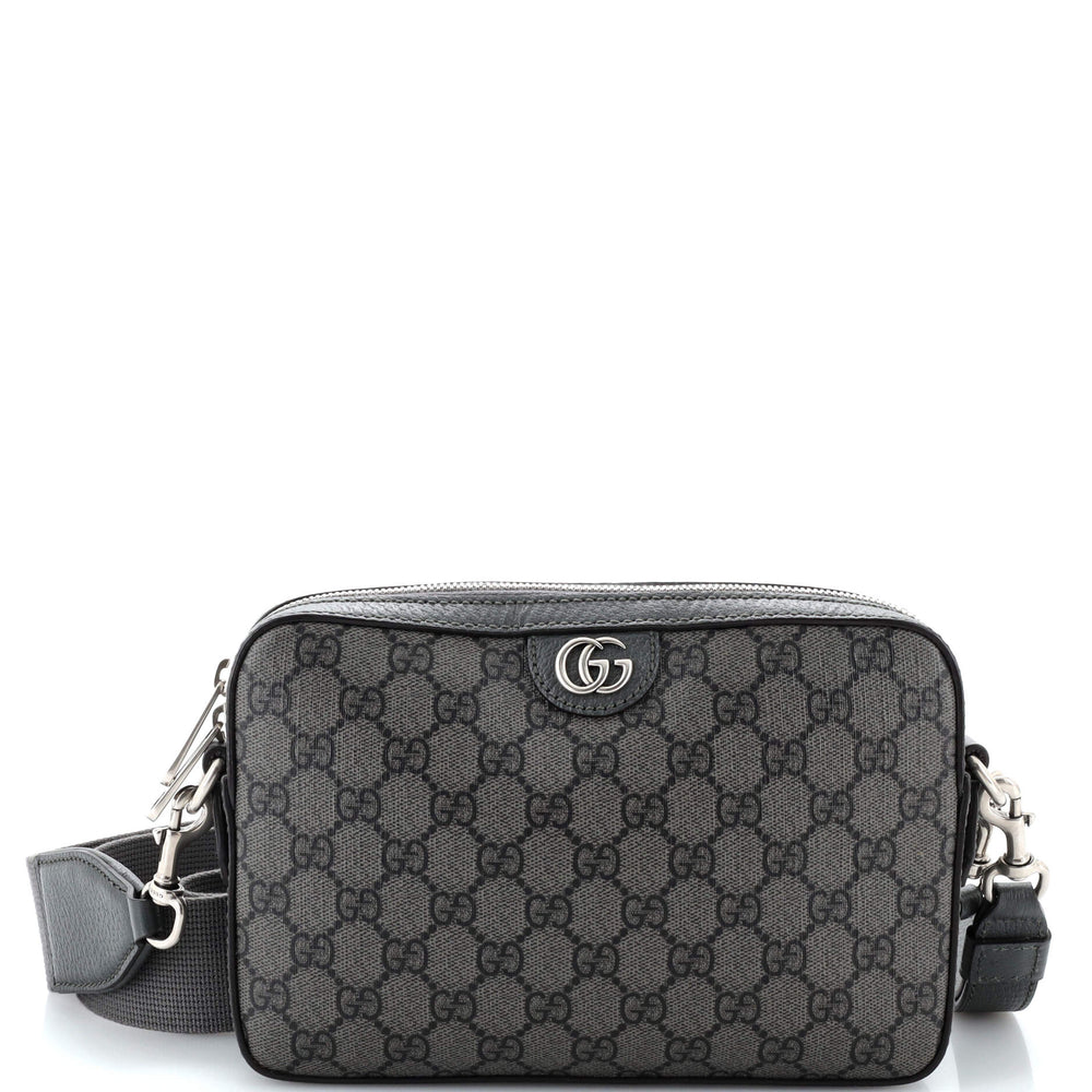 GUCCI Ophidia Zip Wristlet Shoulder Bag GG Coated Canvas Small