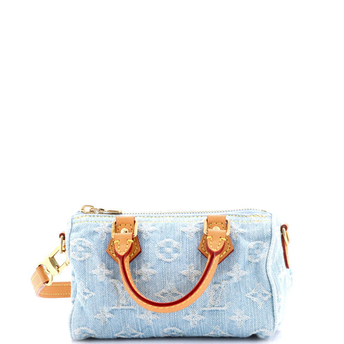 Speedy Bandouliere NM Bag Monogram Denim Sky Nano