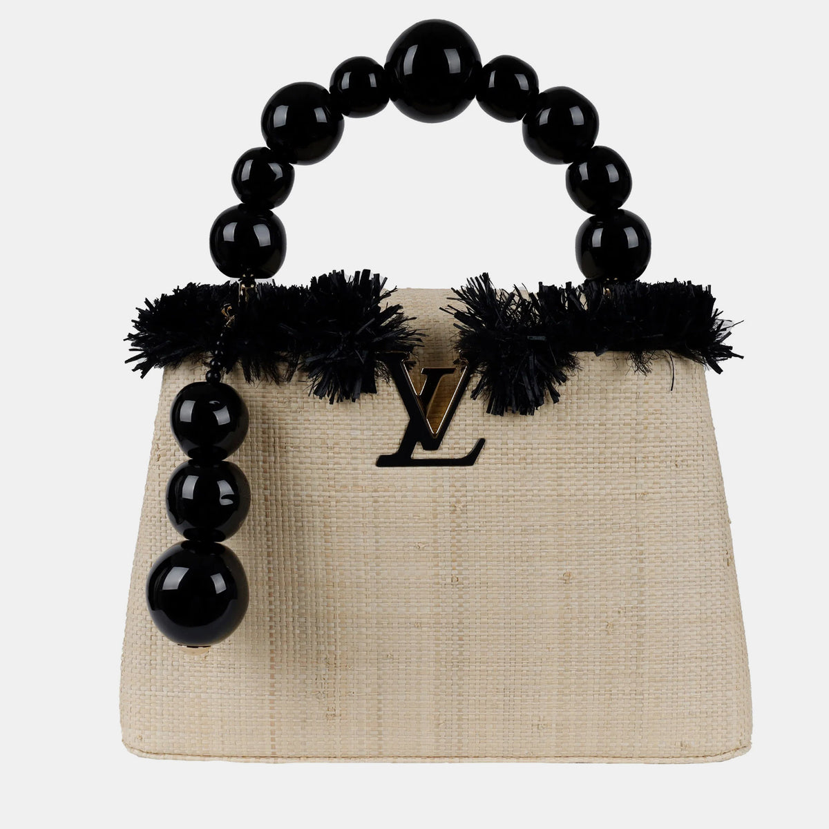 Louis Vuitton ArtyCapucines PM Handbag - '20s Beige Canvas