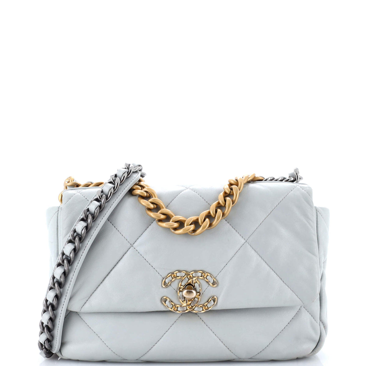 Chanel CHANEL 19 Flap Bag Quilted Leather Medium