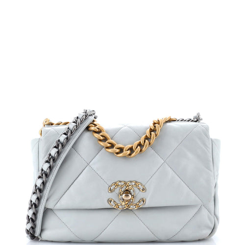 CHANEL 19 Flap Bag Quilted Leather Medium