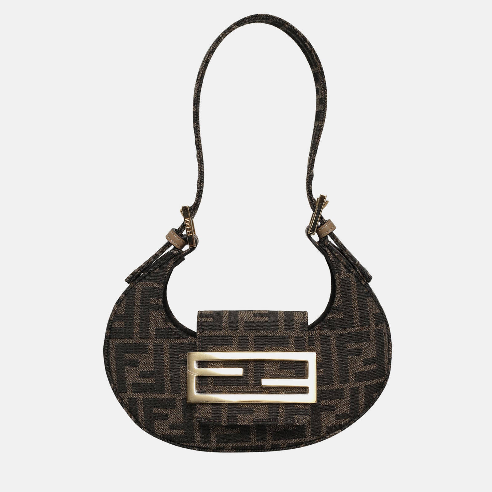 Fendi Zucca Canvas Mini Cookie Shoulder Bag