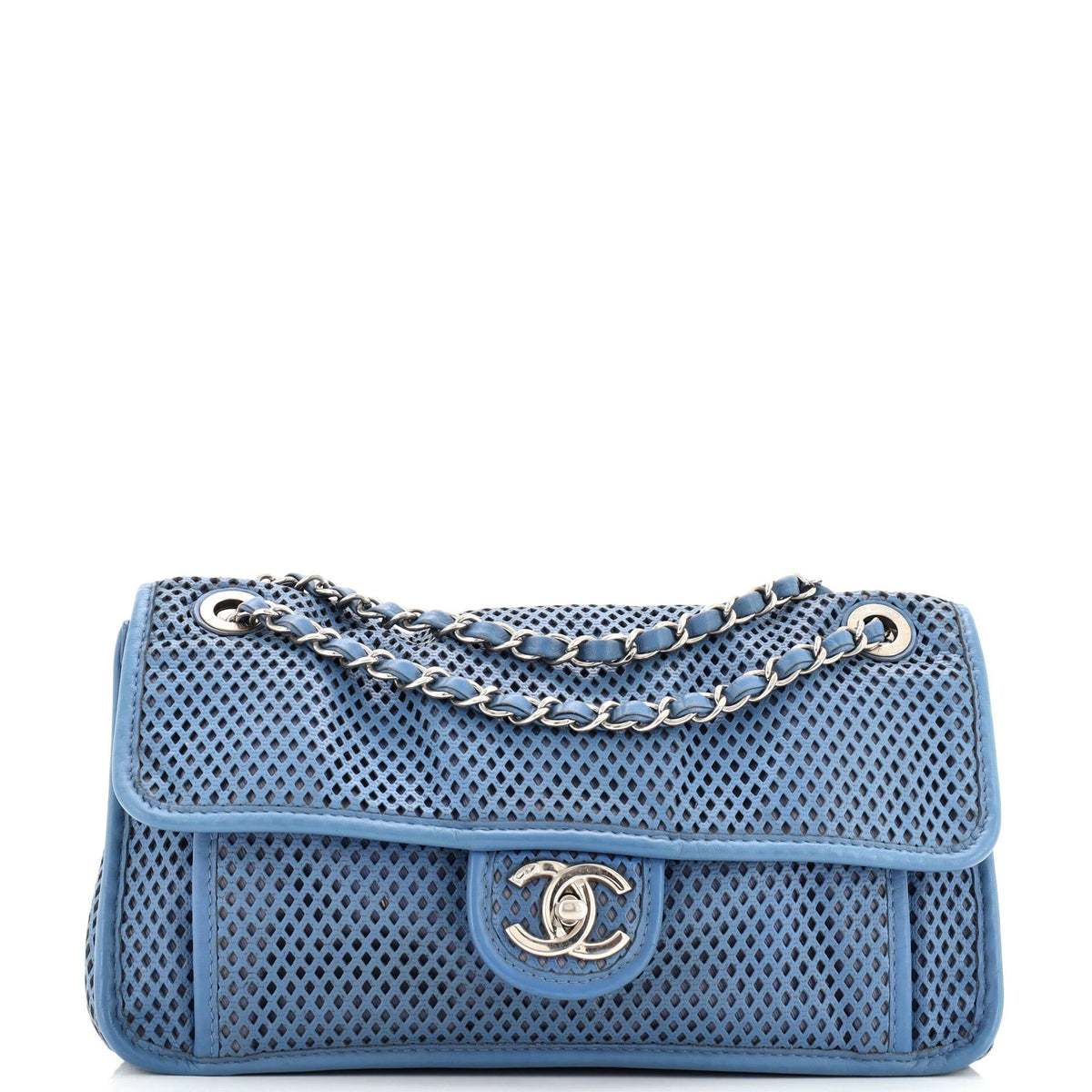 Chanel CHANEL Up In The Air Flap Bag Perforated Leather Medium