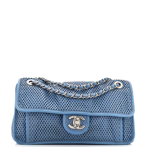CHANEL Up In The Air Flap Bag Perforated Leather Medium