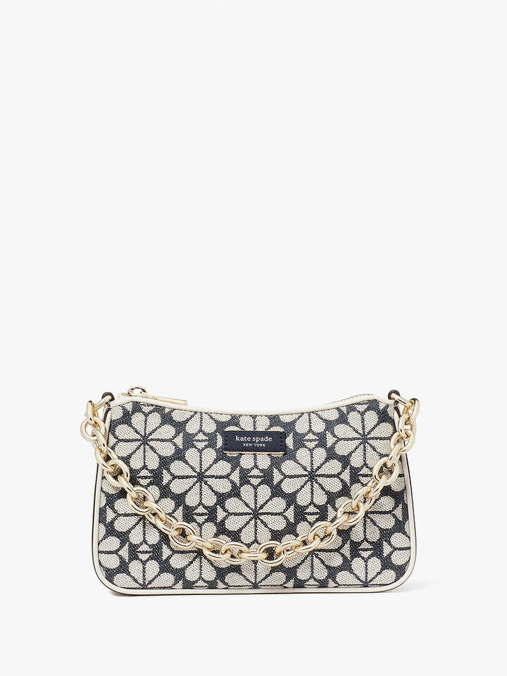 Kate Spade Au Jolie Spade Flower Jacquard Small Convertible Crossbody