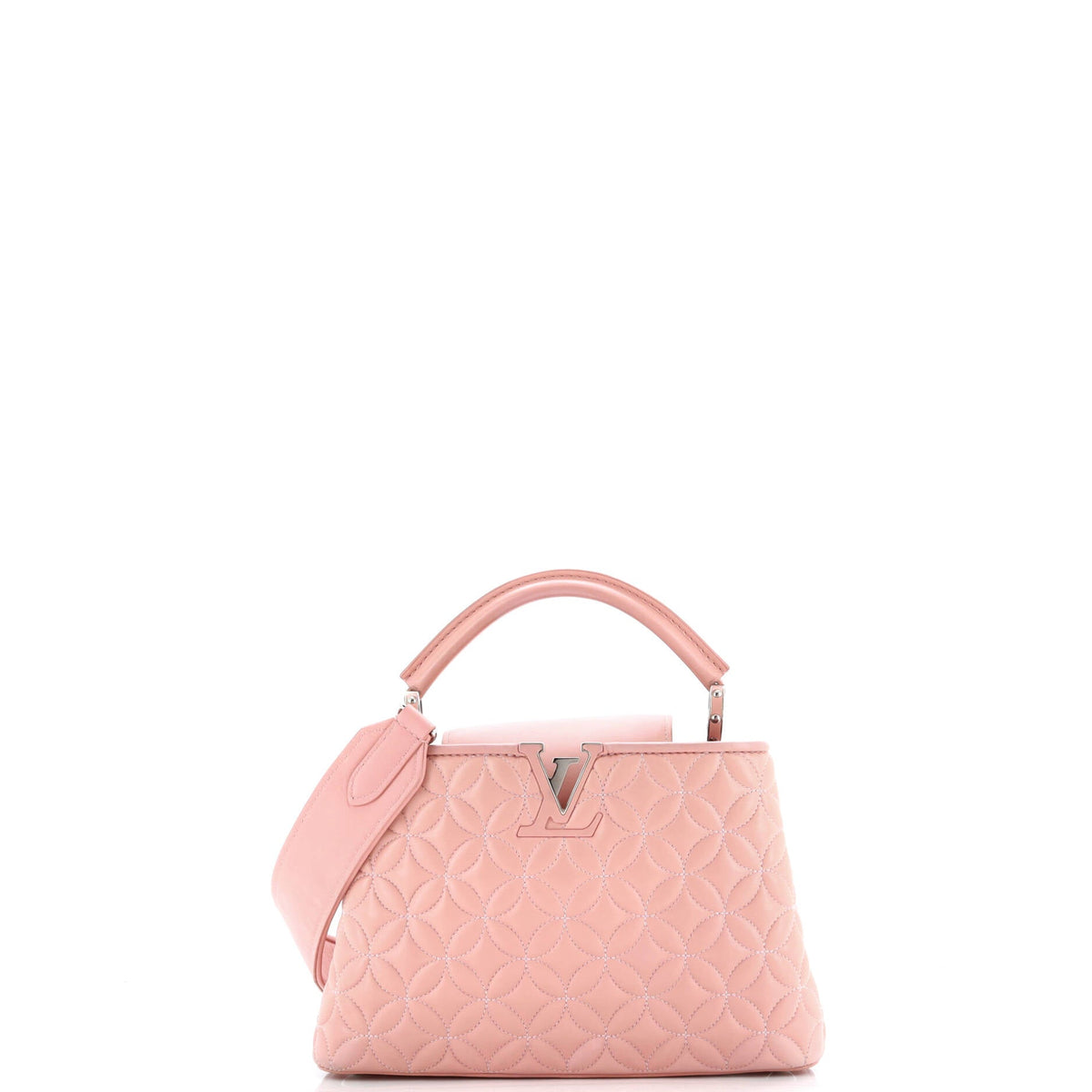 Louis Vuitton Capucines Bag Monogram Flower Quilted Lambskin BB