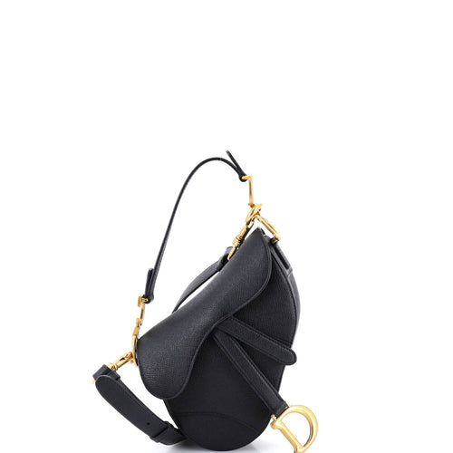 Saddle Handbag with Strap Leather Mini