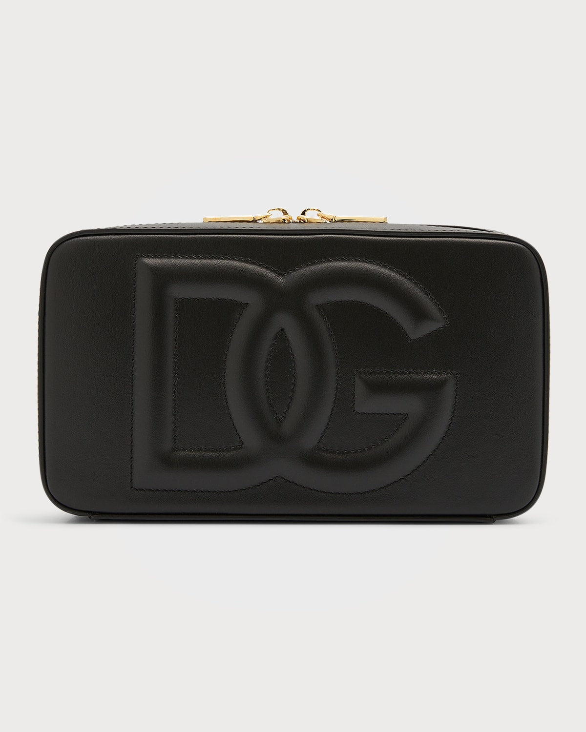 Boss DG Logo Zip Leather Clutch Bag