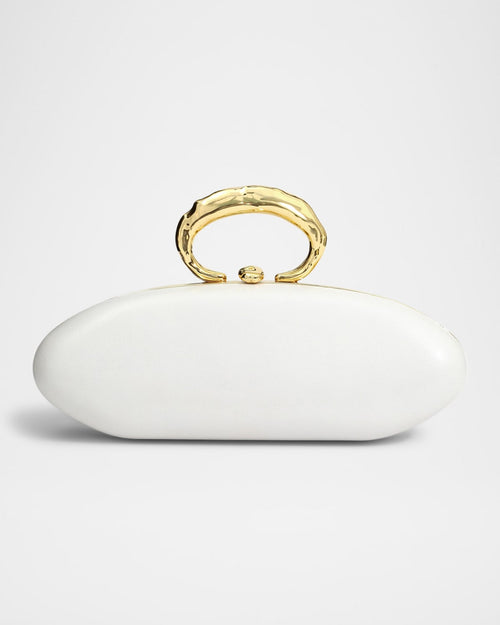 Molten Ring Bullet Leather Clutch Bag
