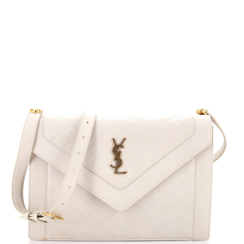 Gaby Envelope Satchel Quilted Leather