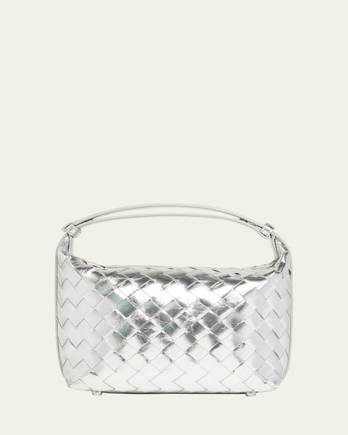 Mini Wallace Metallic Leather Shoulder Bag