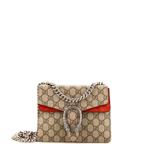 GUCCI Dionysus Bag GG Coated Canvas Mini