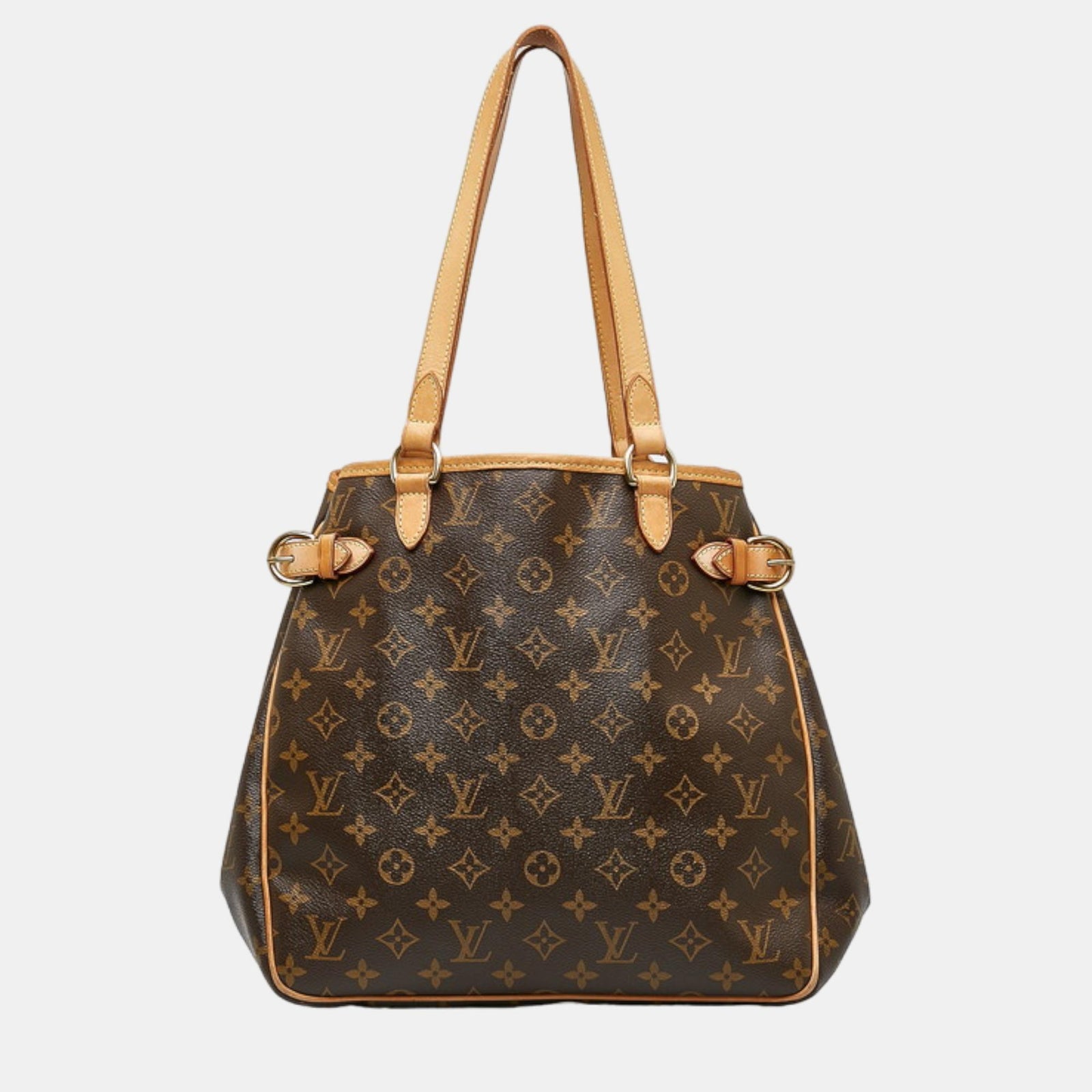 Louis Vuitton Sac cabas vertical Batignolles en toile marron avec monogramme