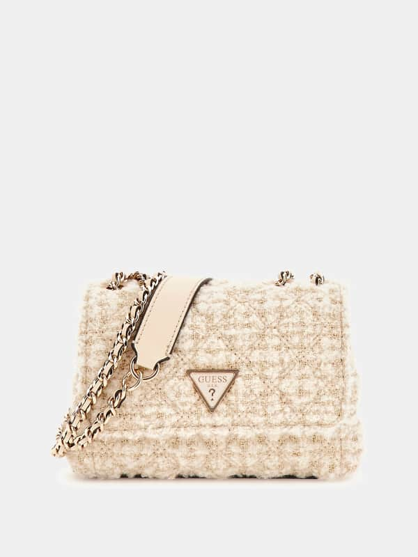 Guess Giully Tweed Mini Crossbody