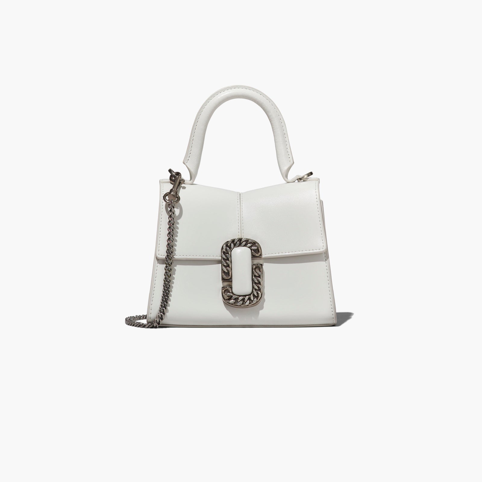 Marc Jacobs The St. Marc Mini Top Handle Bag in White