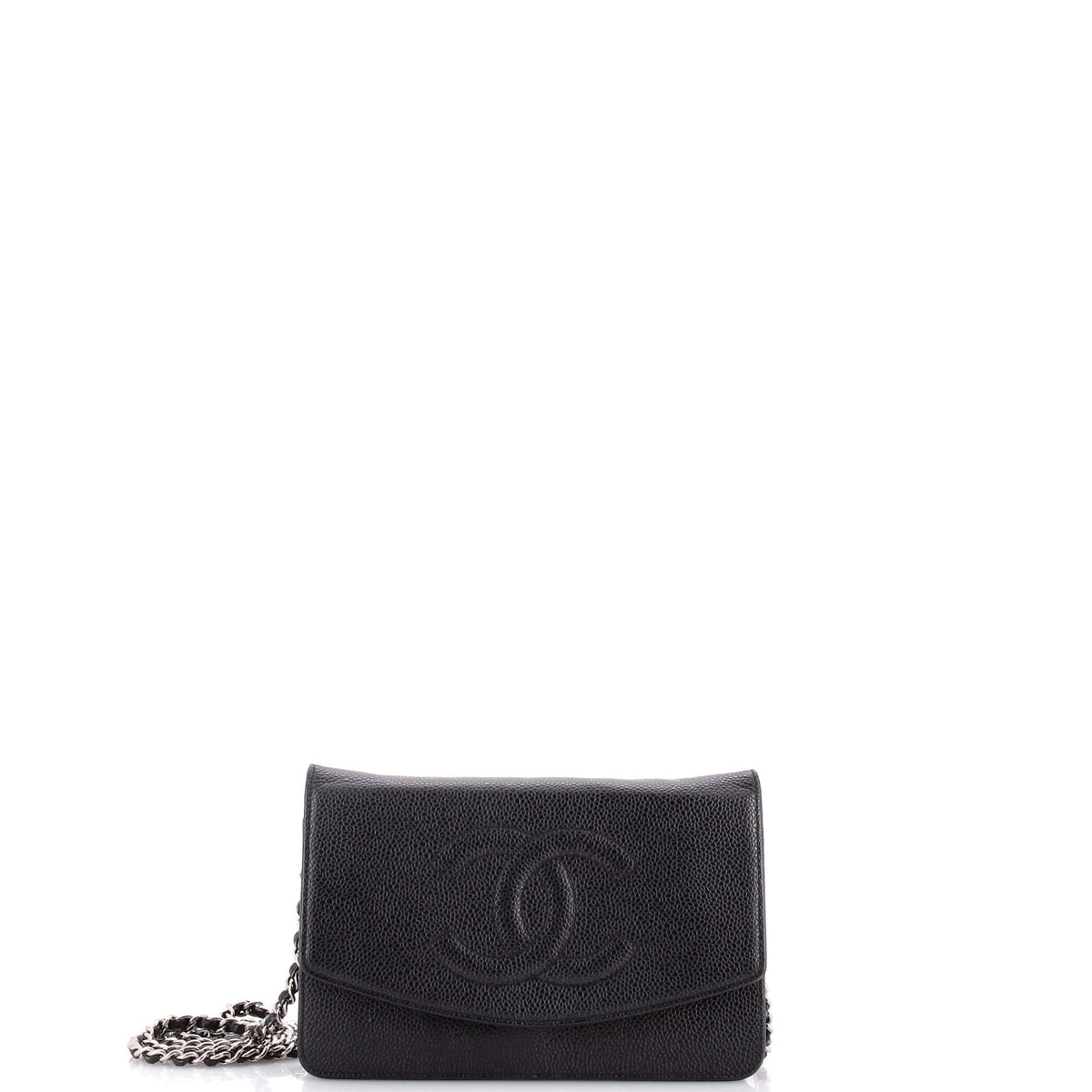 Chanel CHANEL Timeless Wallet on Chain Caviar