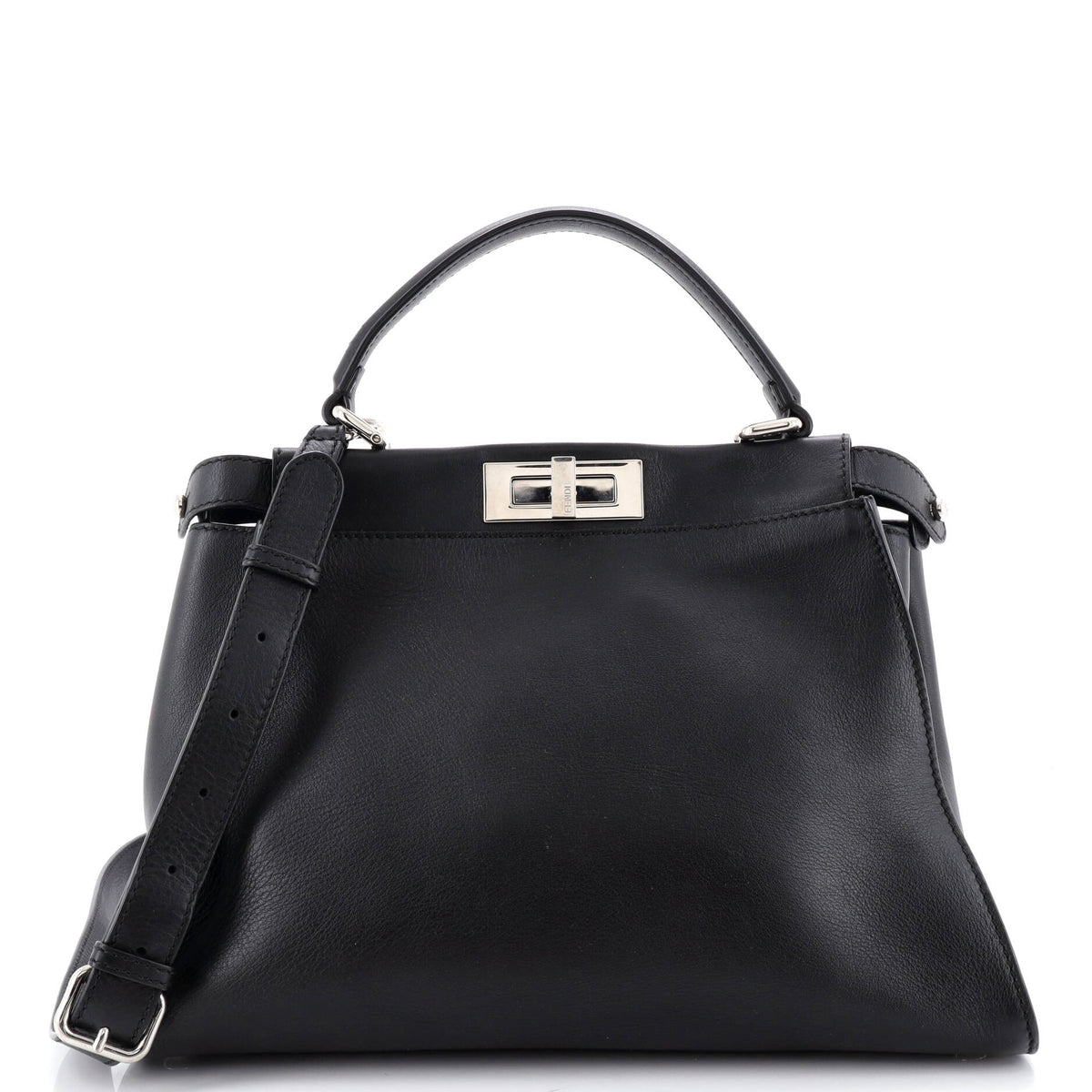 Fendi FENDI Monster Peekaboo Bag Calfskin and Python Regular