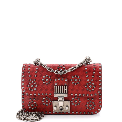 Dioraddict Flap Bag Studded Leather Small