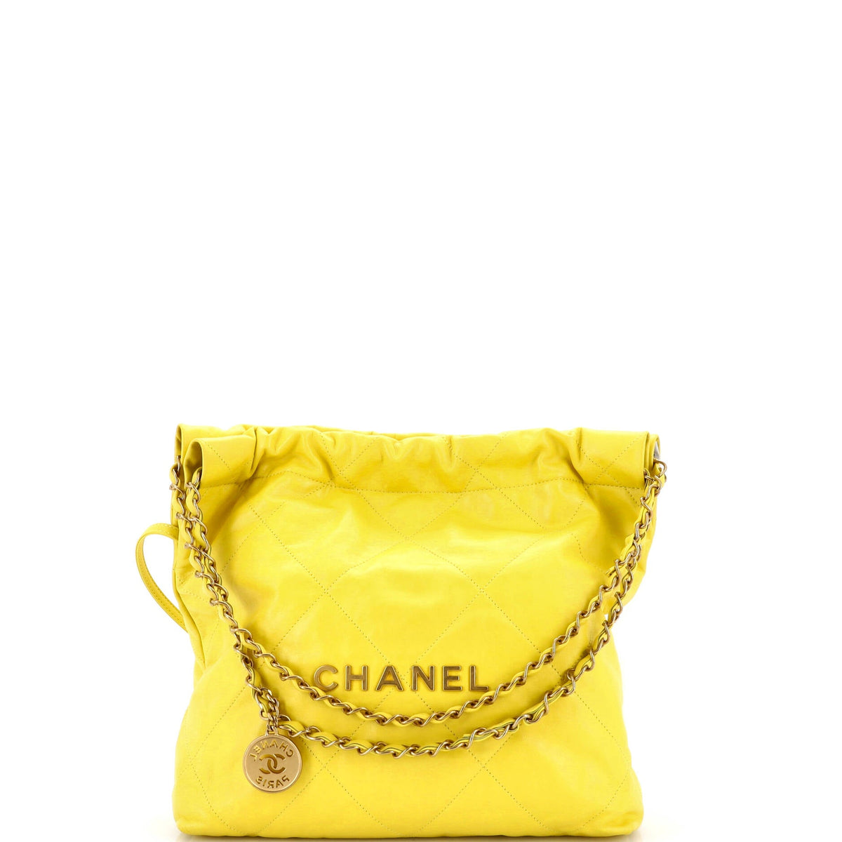 Chanel CHANEL 22 Chain Hobo Quilted Calfskin Small