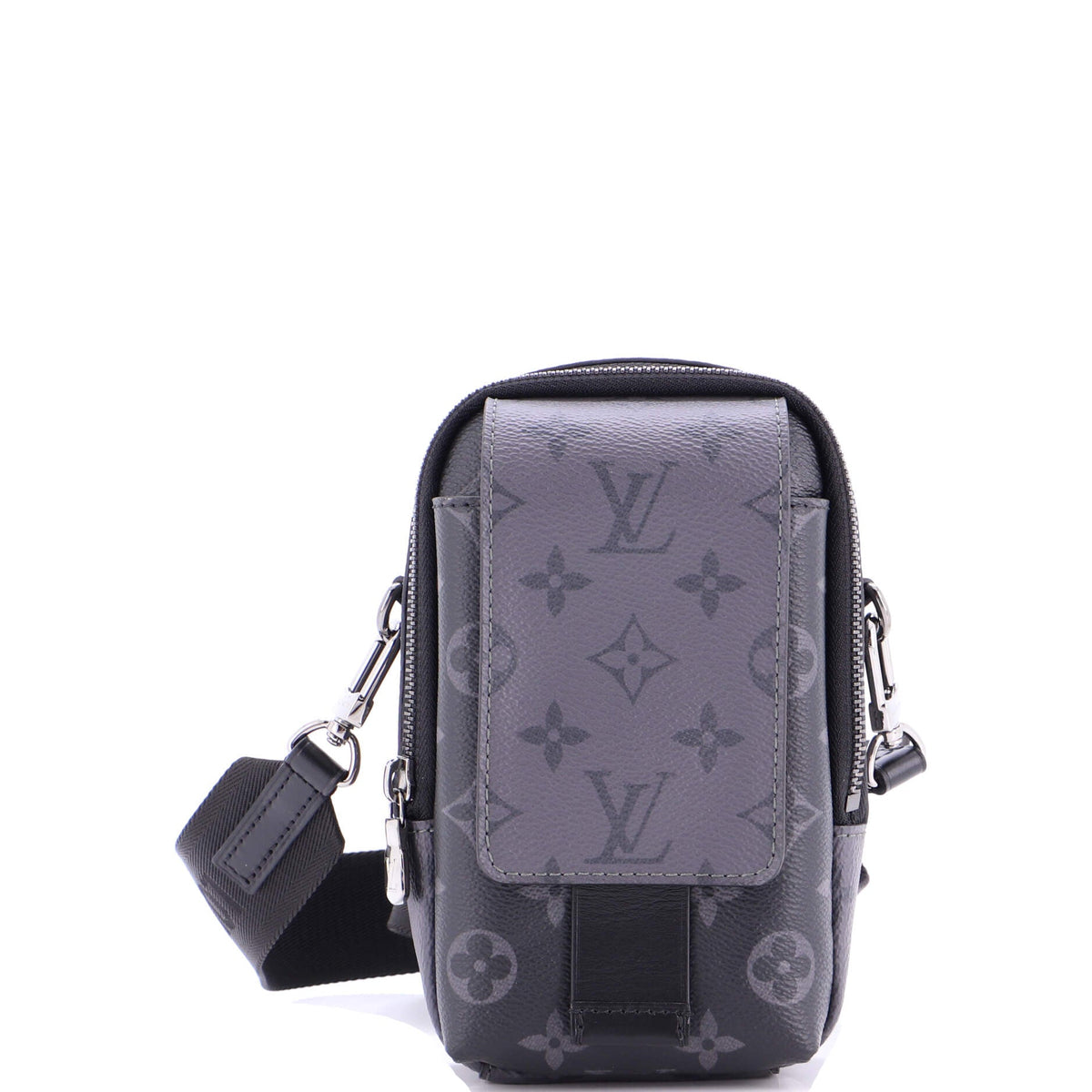 Louis Vuitton Double Phone Pouch NM Reverse Monogram Eclipse Canvas