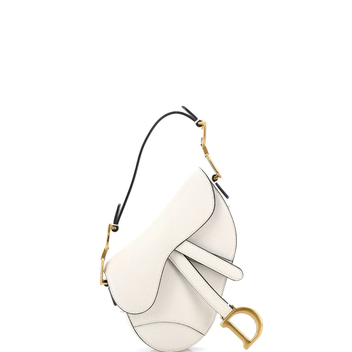Christian Dior Saddle Handbag Leather Mini