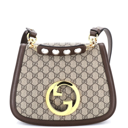GUCCI Blondie NM Top Handle Bag GG Coated Canvas Medium
