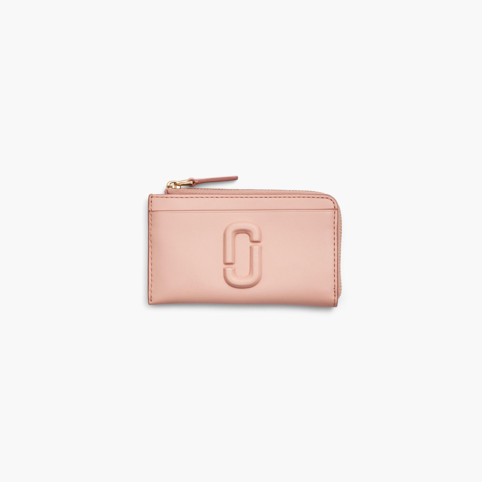 Marc Jacobs The Covered J Marc Top Zip Multi Wallet in Rose