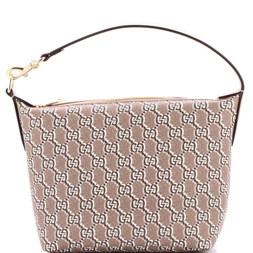 GUCCI Ophidia Zip Shoulder Bag GG Shadow Coated Canvas Super Mini
