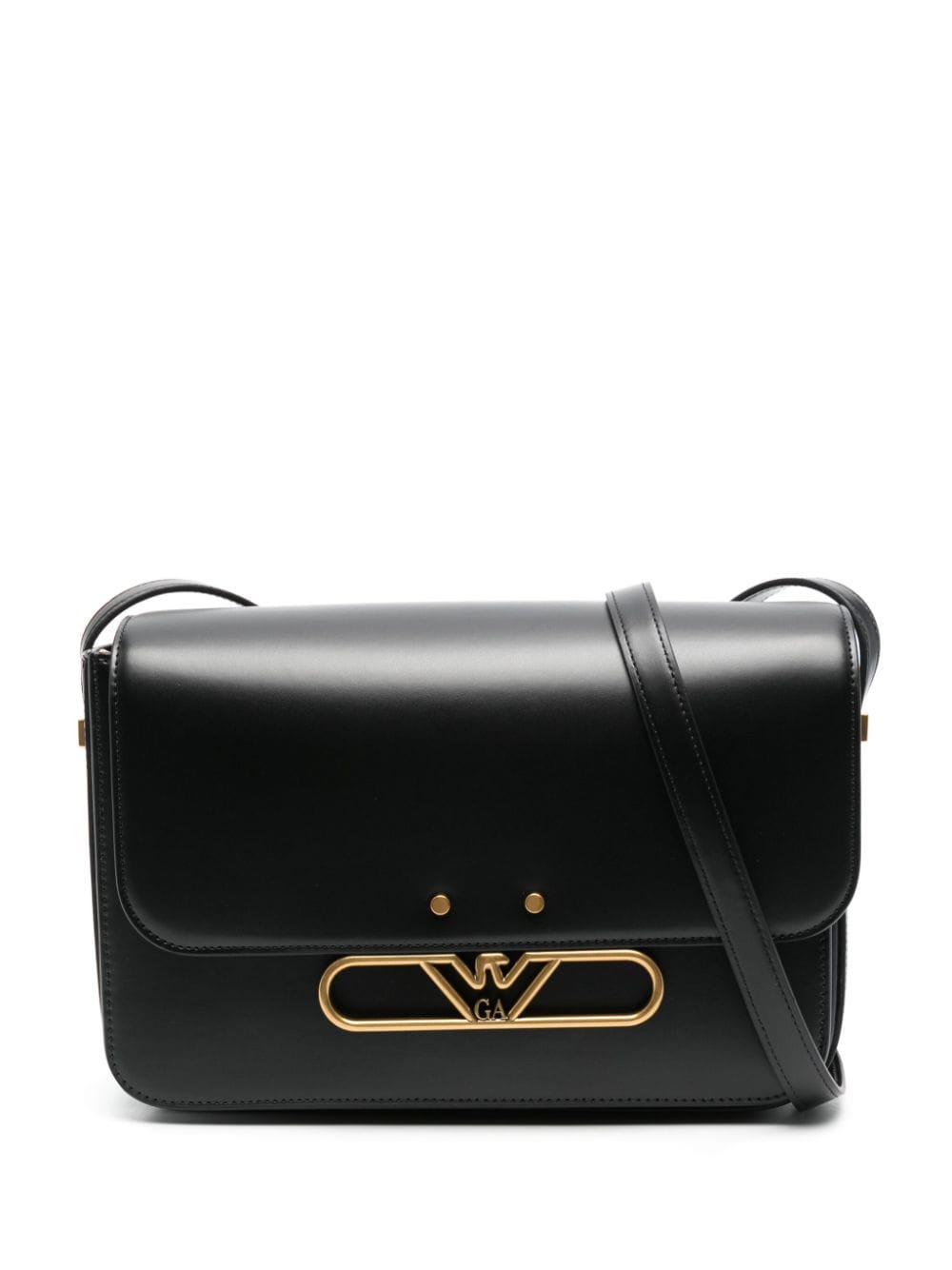 Emporio Armani Women's Large Leather Shoulder Bag in Black | Size UNI | Y3E250YZA8X80001