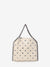 Women's Mini Falabella Tote Bag With Studs in Bianco | 371223WP0454