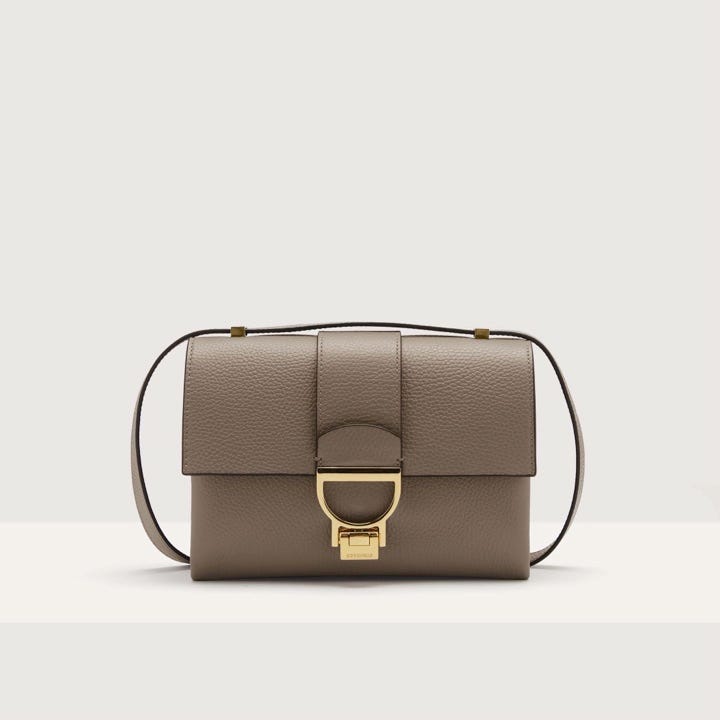 Coccinelle Grained Leather Shoulder Bag Arlettis