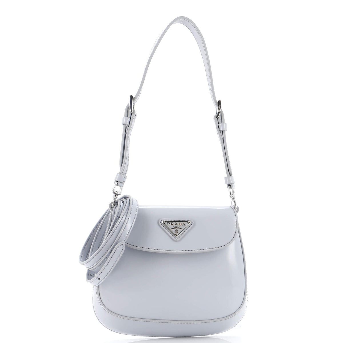 Prada PRADA Cleo Flap Shoulder Bag Spazzolato Leather Mini