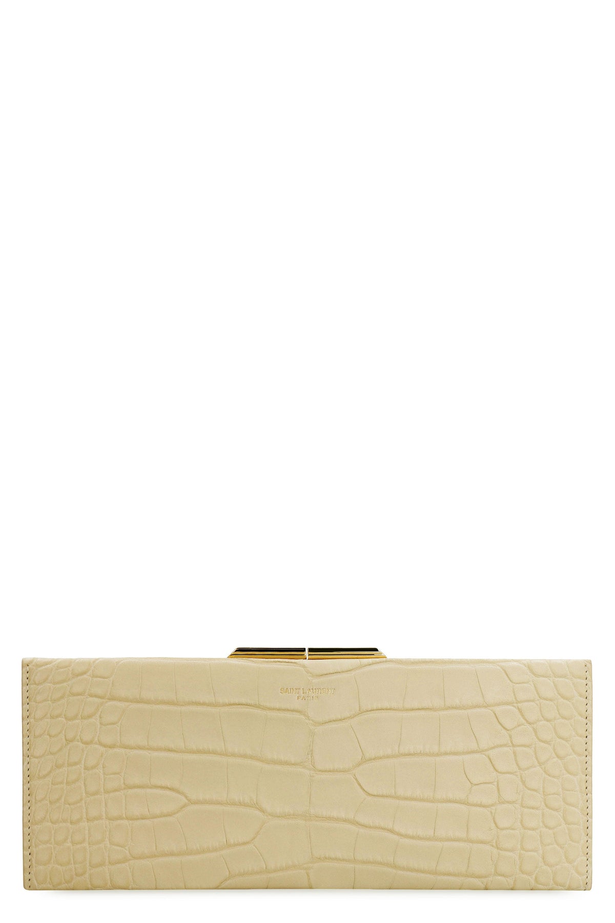 Saint Laurent Women's Midnight Leather Clutch in Ivory | 697655L1Q0K Color 9733