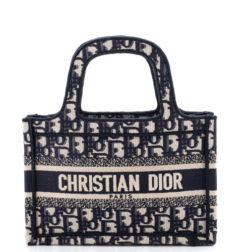Book Tote Oblique Canvas Mini