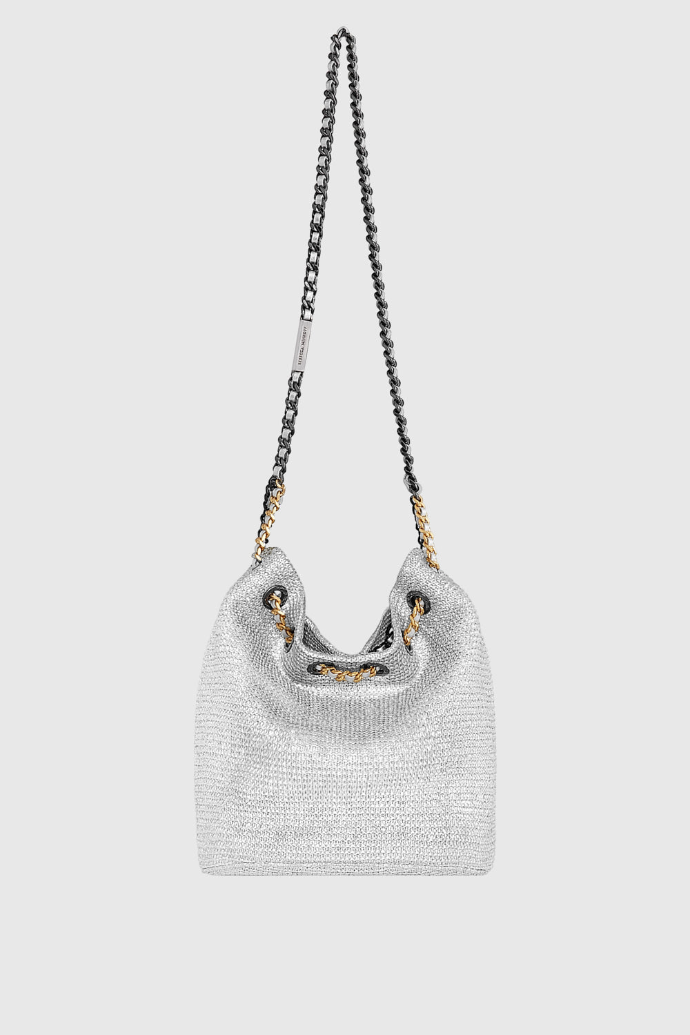 Rebecca Minkoff Soft Bucket Bag In Silver