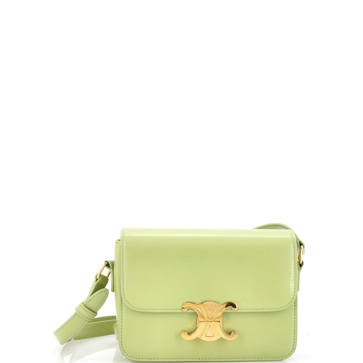 Celine CELINE Triomphe Shoulder Bag Smooth Calfskin Teen