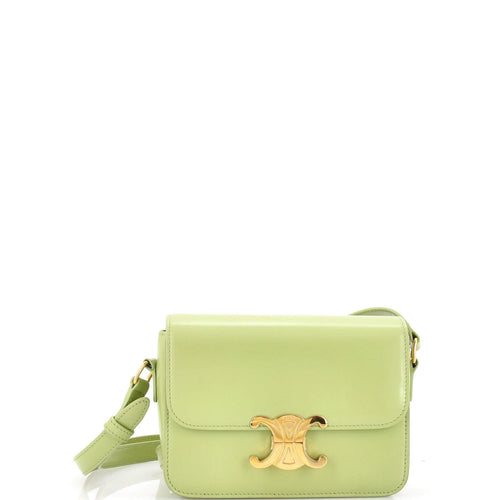 CELINE Triomphe Shoulder Bag Smooth Calfskin Teen